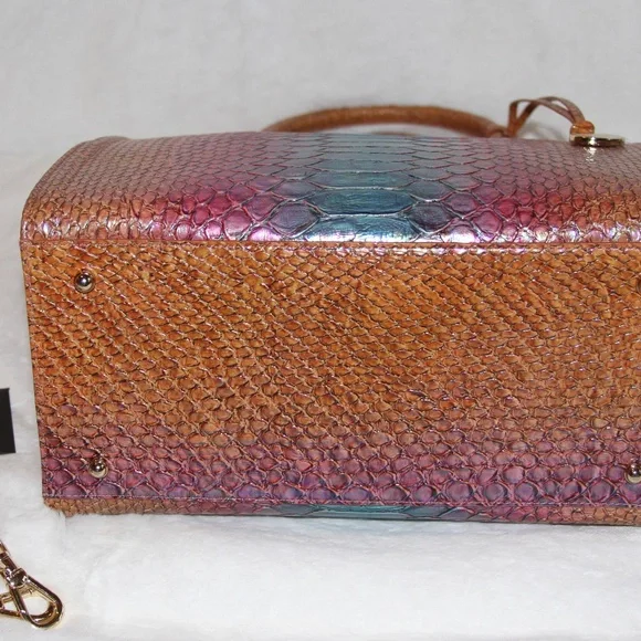 NWT BRAHMIN Caroline Satchel Tote Bag Leather Purse Handbag